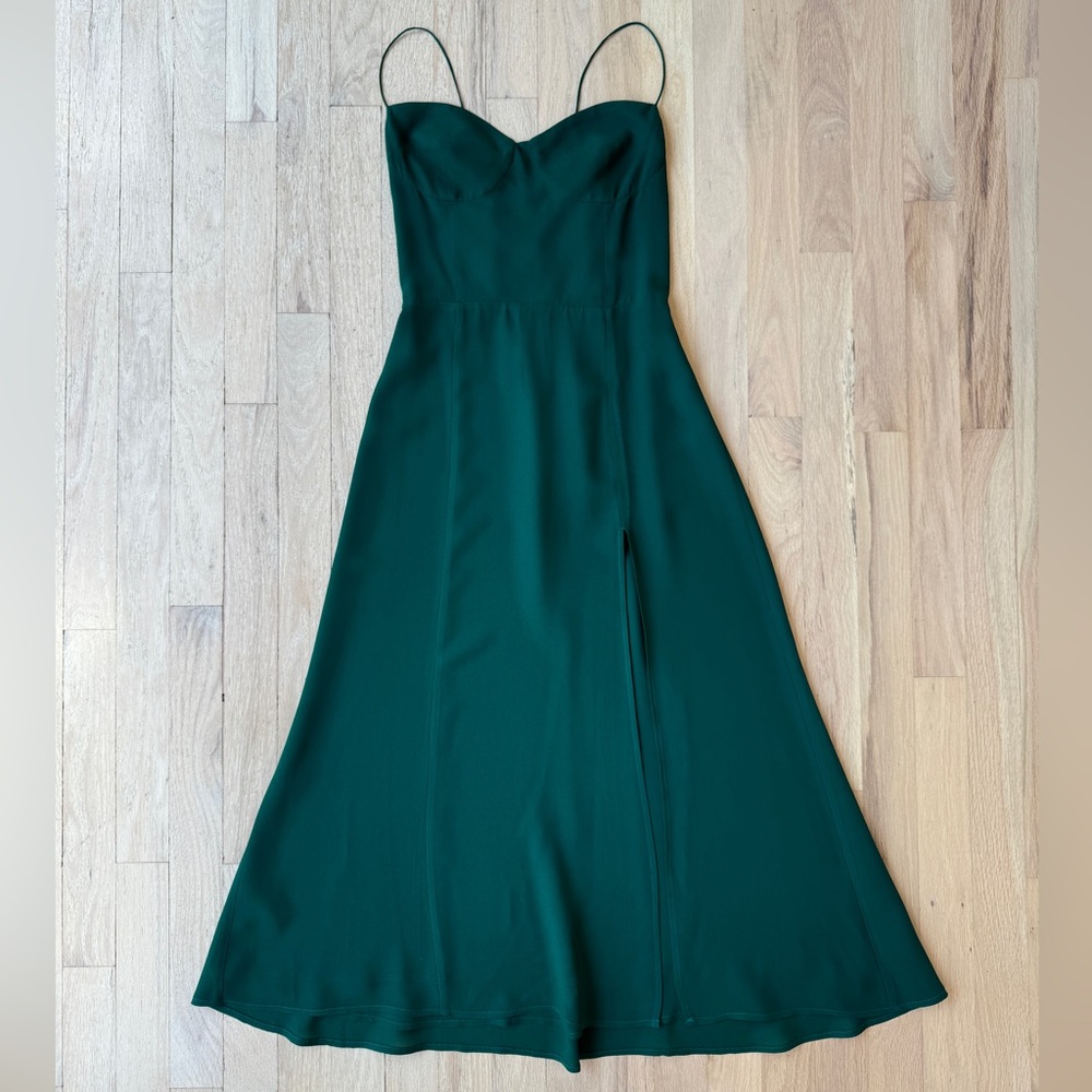 Reformation Juliette Emerald Dress, Size 2